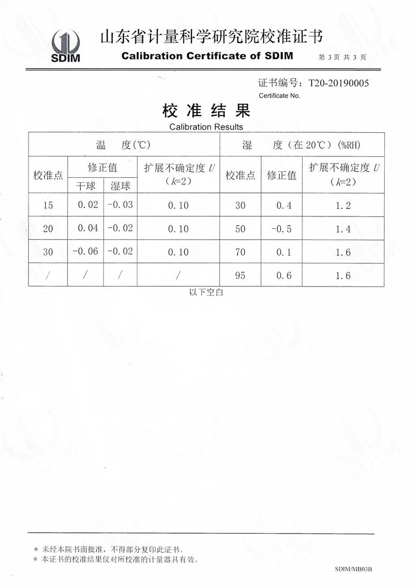 河北华检计量检测有限公司-通风干湿表案例