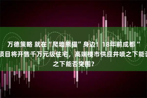 万德策略 就在“爬墙熊猫”身边！18年前成都“地王”项目将开售千万元级住宅，高端楼市供应井喷之下能否突围？